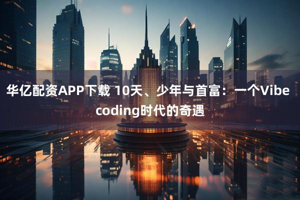 华亿配资APP下载 10天、少年与首富：一个Vibe coding时代的奇遇