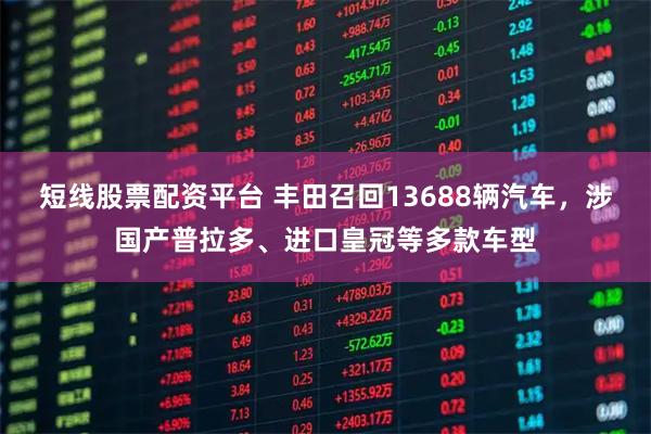 短线股票配资平台 丰田召回13688辆汽车，涉国产普拉多、进口皇冠等多款车型
